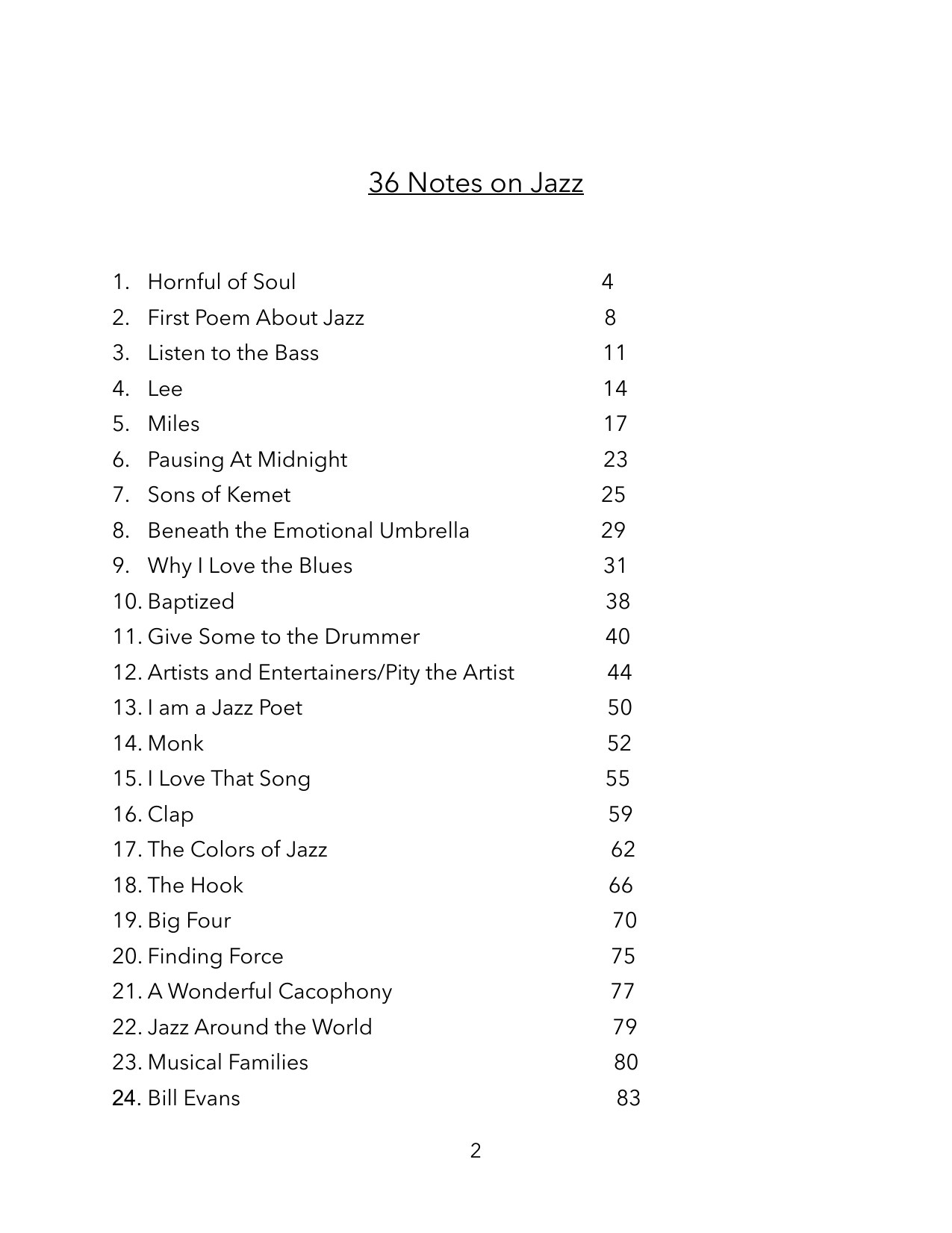 36 Notes on Jazz — page 2