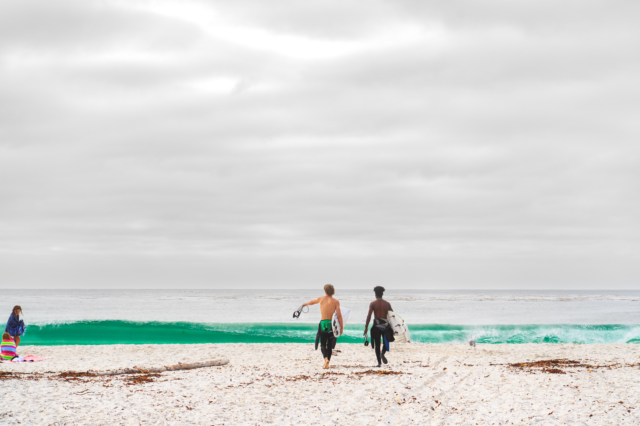 B & W Surfers