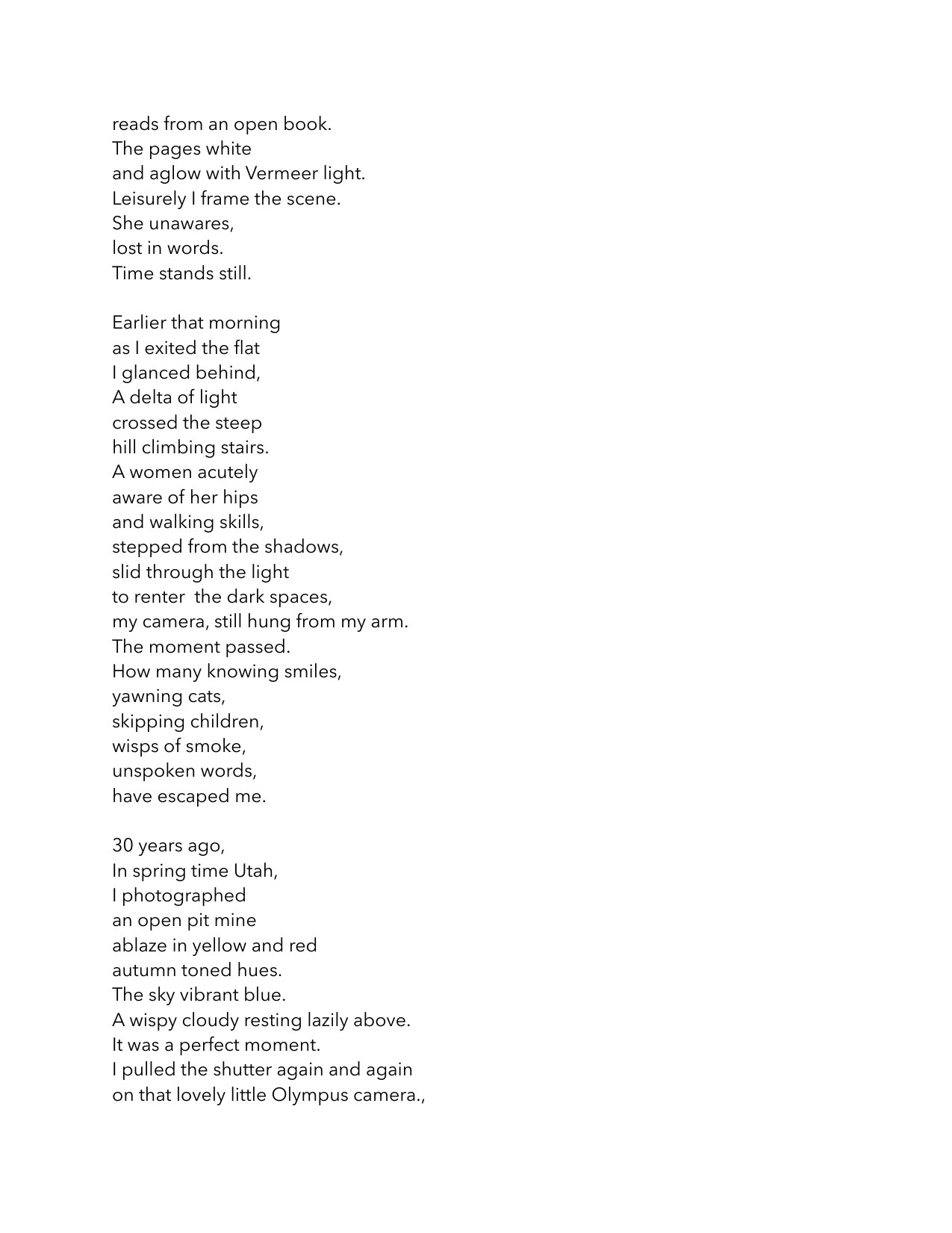 Poet&rsquo;s Light, Photographer&rsquo;s Words — page 10
