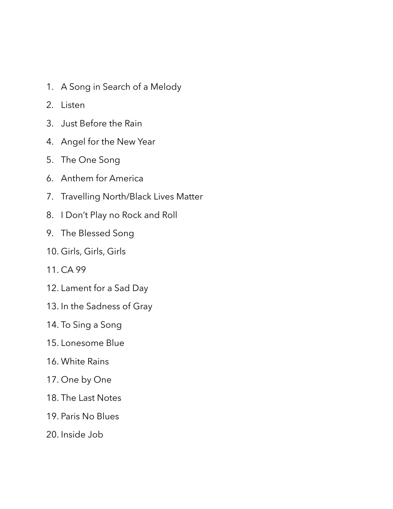 Songs in Search of a Melody — page 2