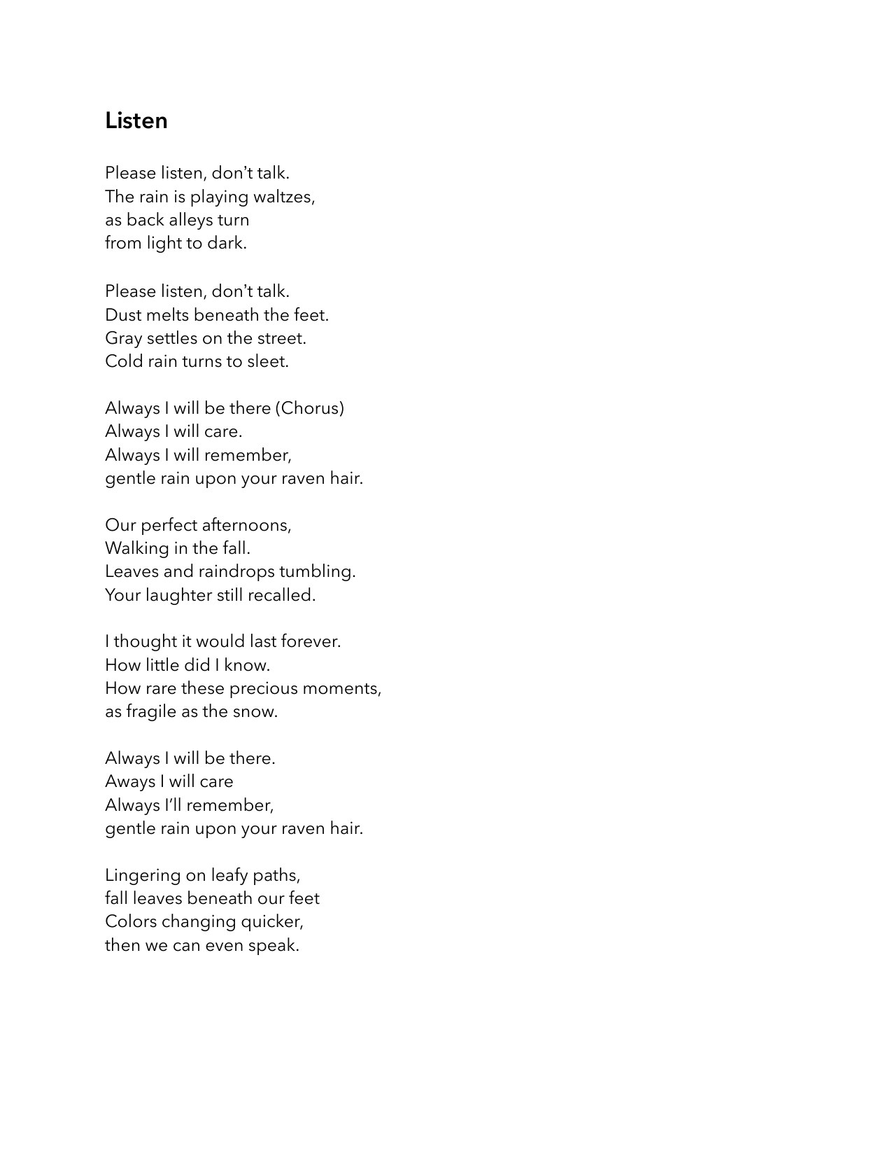 Songs in Search of a Melody — page 5