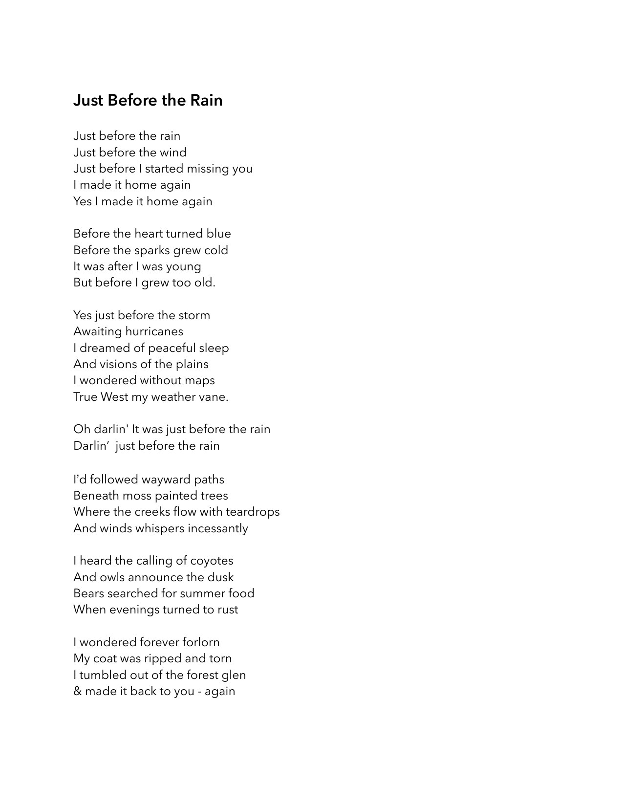 Songs in Search of a Melody — page 7
