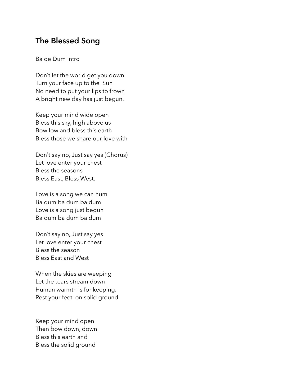 Songs in Search of a Melody — page 22
