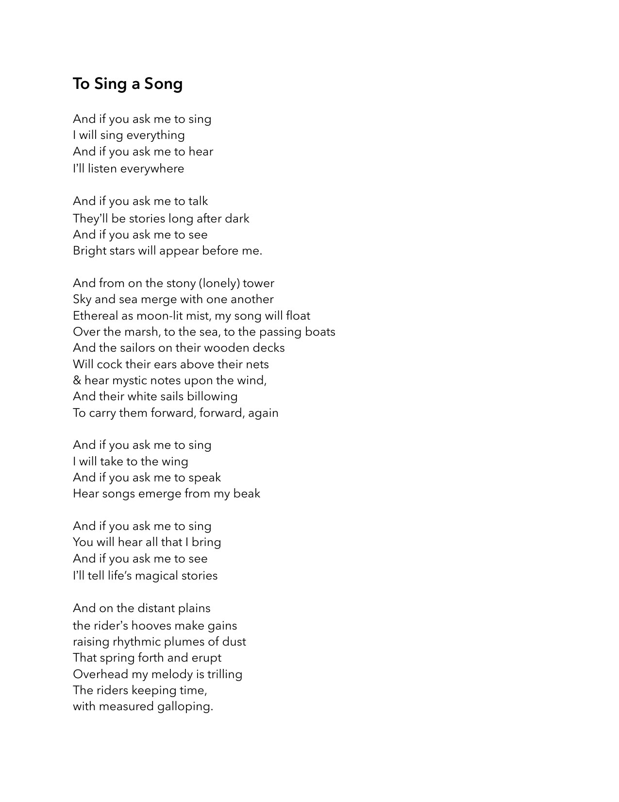 Songs in Search of a Melody — page 33