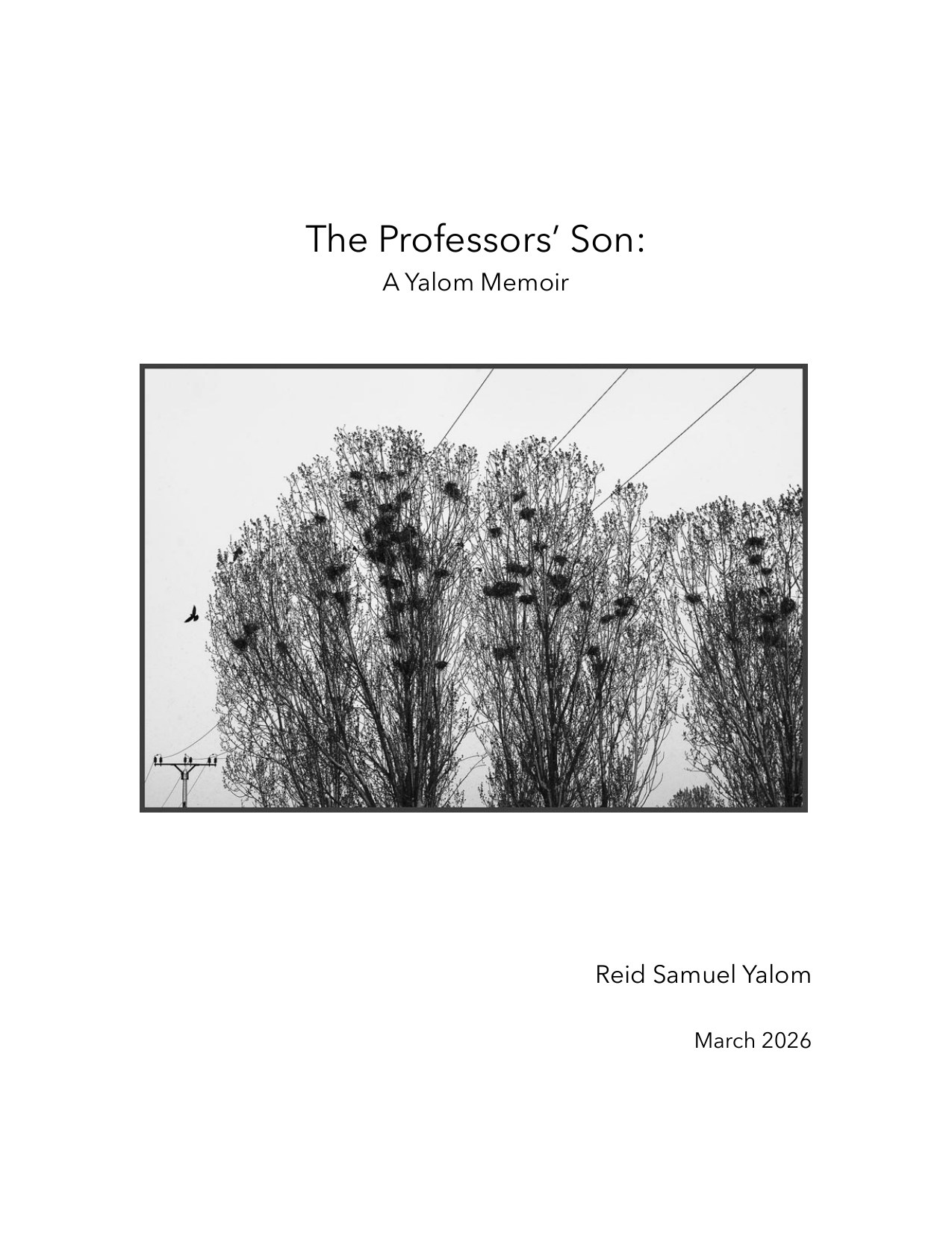 The Professors&rsquo; Son — page 1